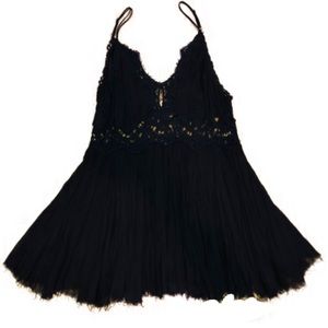 Free People Black Cut Out Dress